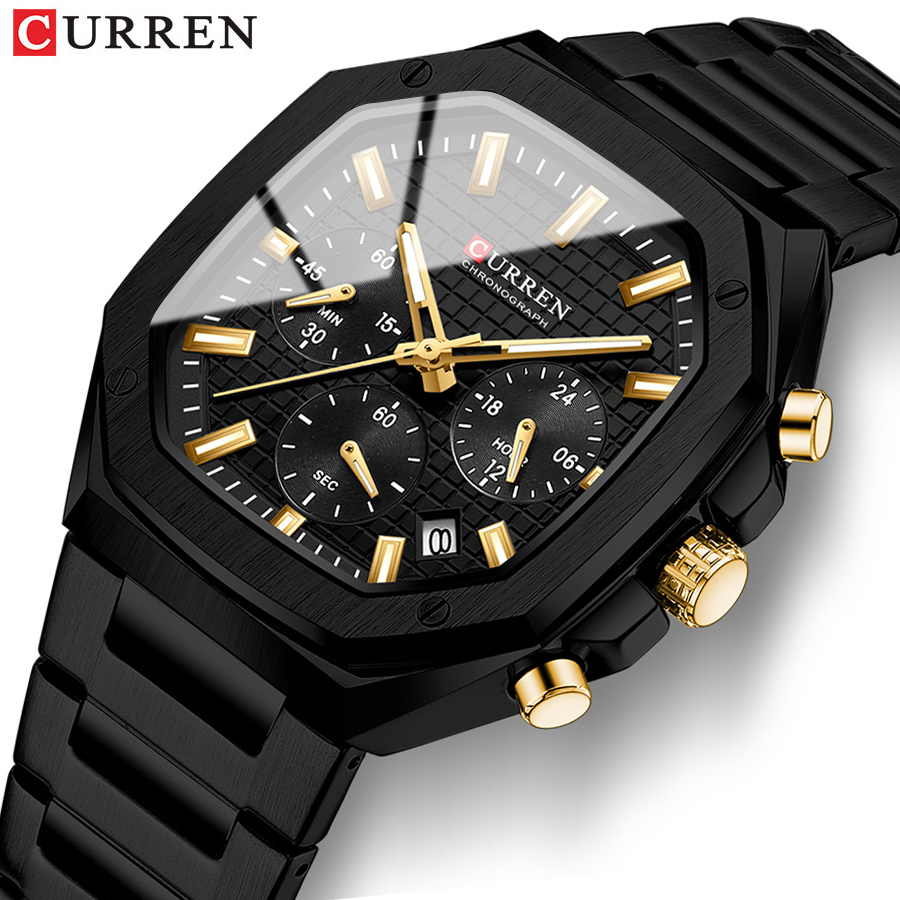 Patek Philippe Watch Nautilus - CURREN Casual Versatilidade Masculino Relógio Cronógrafo