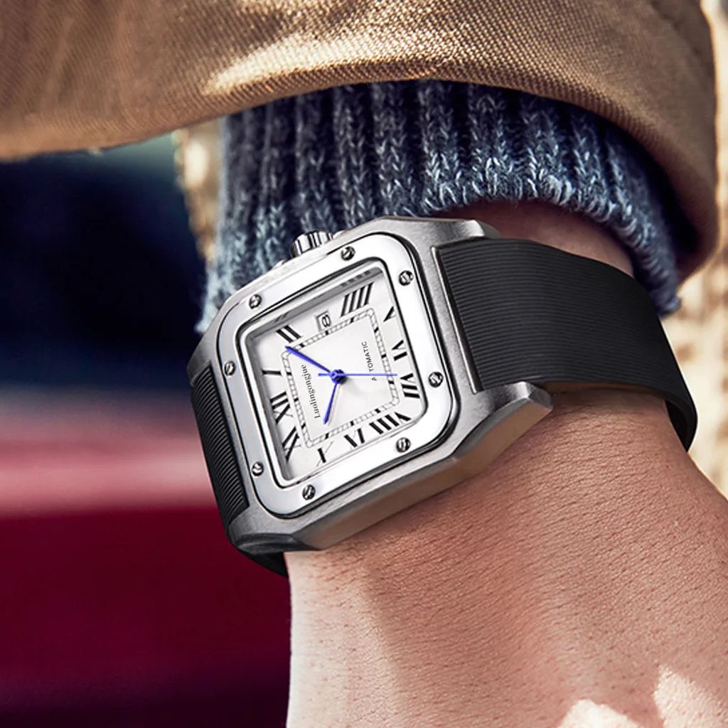Cartier Watch Tank - Relógio Mecânico Automático de Luxo de