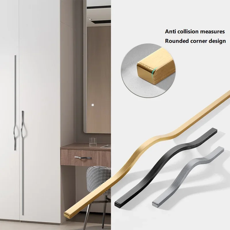 Puxadores de armário de ouro e - Curved Spring Bar avaliação e preço