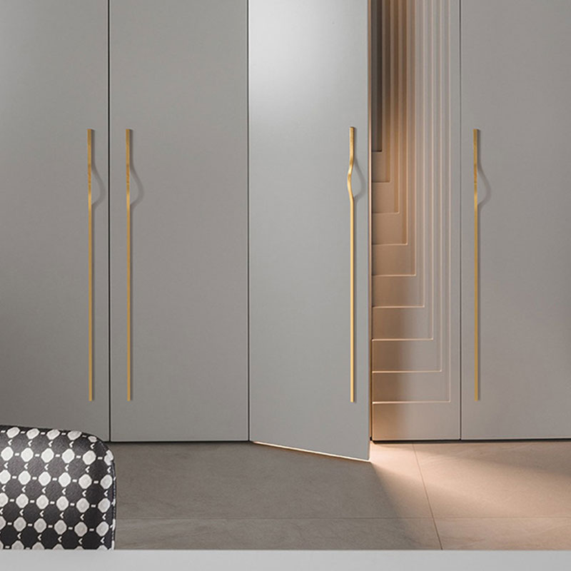 Puxadores de armário de ouro e - Curved Spring Bar avaliação e preço
