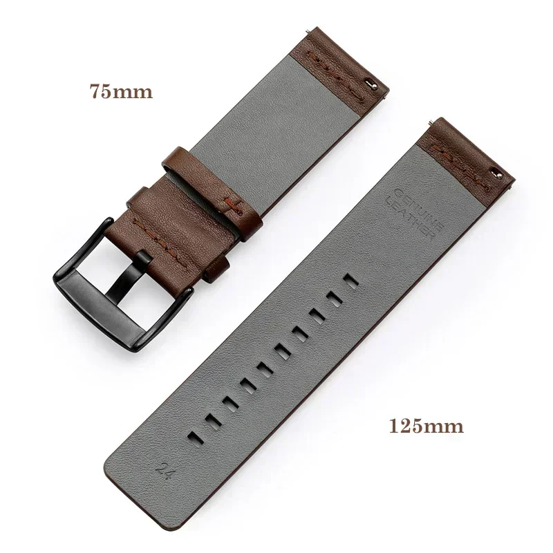20mm 22mm pulseira de relógio  - Leather Strap Quick Release avaliação e preço