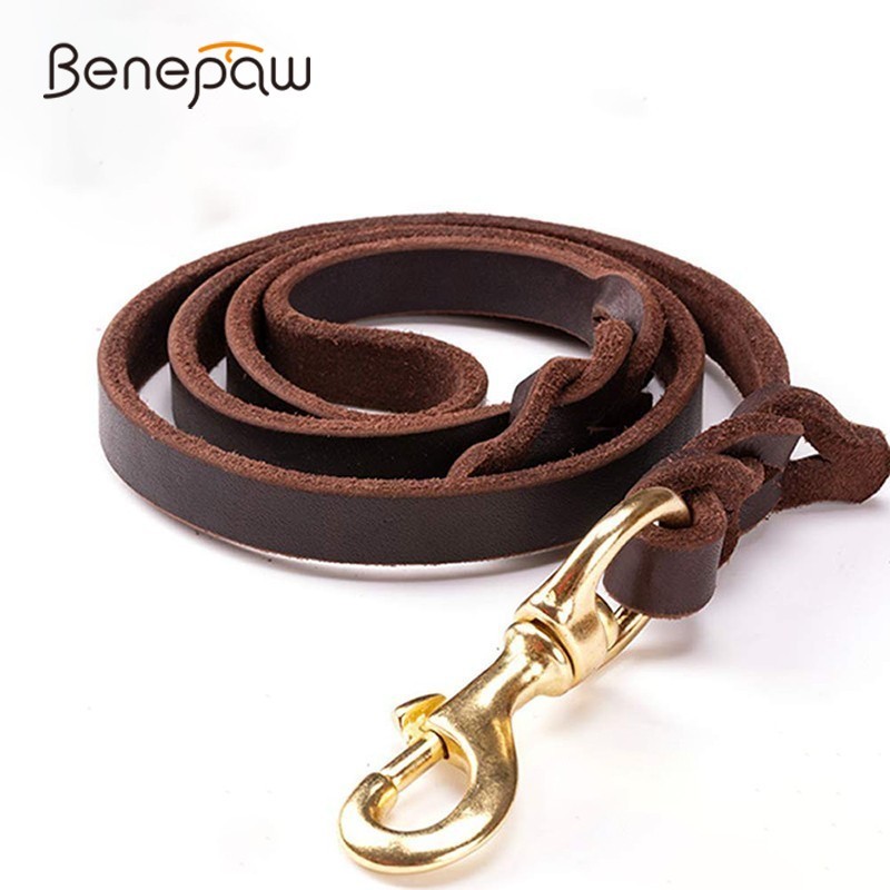 Benepaw-couro couro trela para - Leather Strap Quick Release avaliação e preço